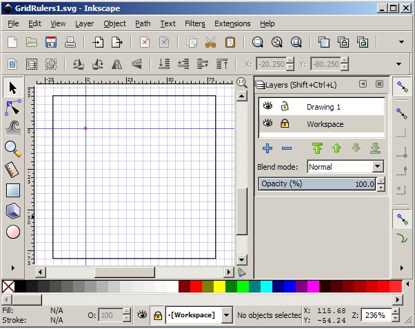 inkscape grid