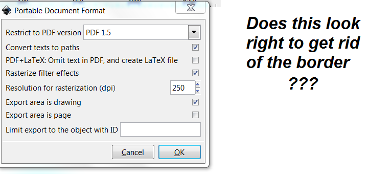White Border Around Pdf InkscapeForum