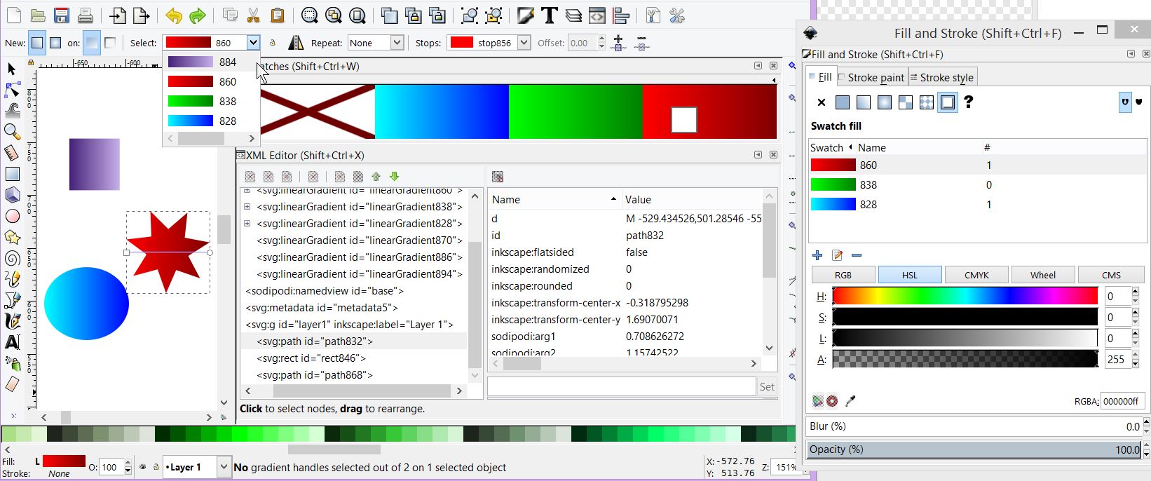 youtube inkscape gradient tool